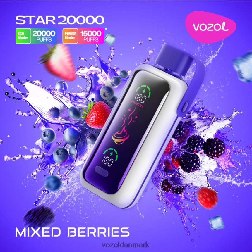 Vozol Vape Flavours blandede bær PZ6N8214 VOZOL STAR 20.000