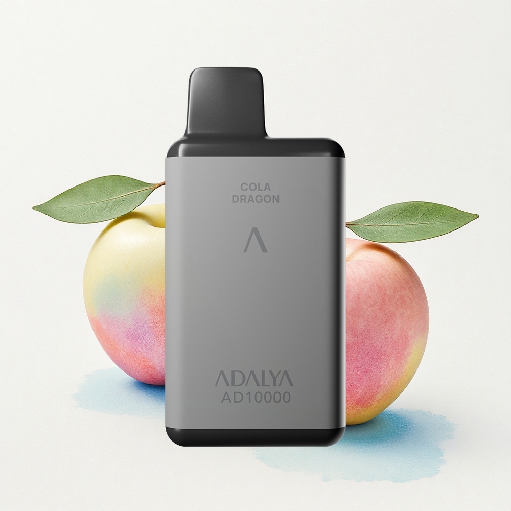 Adalya AD 10000 De To Æbler - Aluminiumsrør, 2% nikotin, 650 mAh
