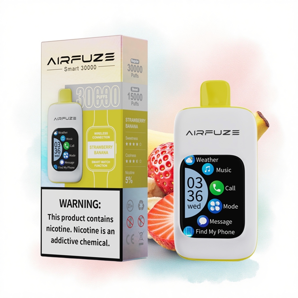 AirFuze Smart 30000 Jordbær Banan 5% Nikotin 900mAh