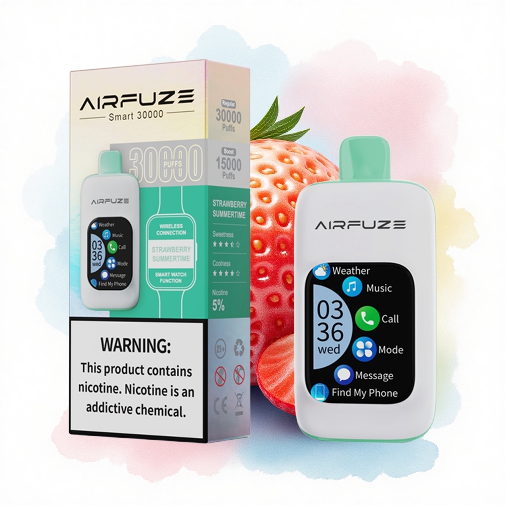 AirFuze Smart 30000 Jordbær Sommer med 5% nikotin og 900mAh
