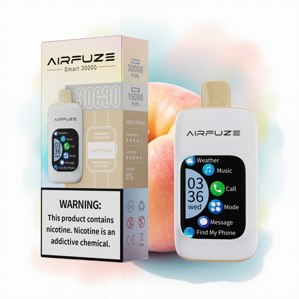 AirFuze Smart 30000 Saftig Fersken med 5% Nikotin og 900mAh