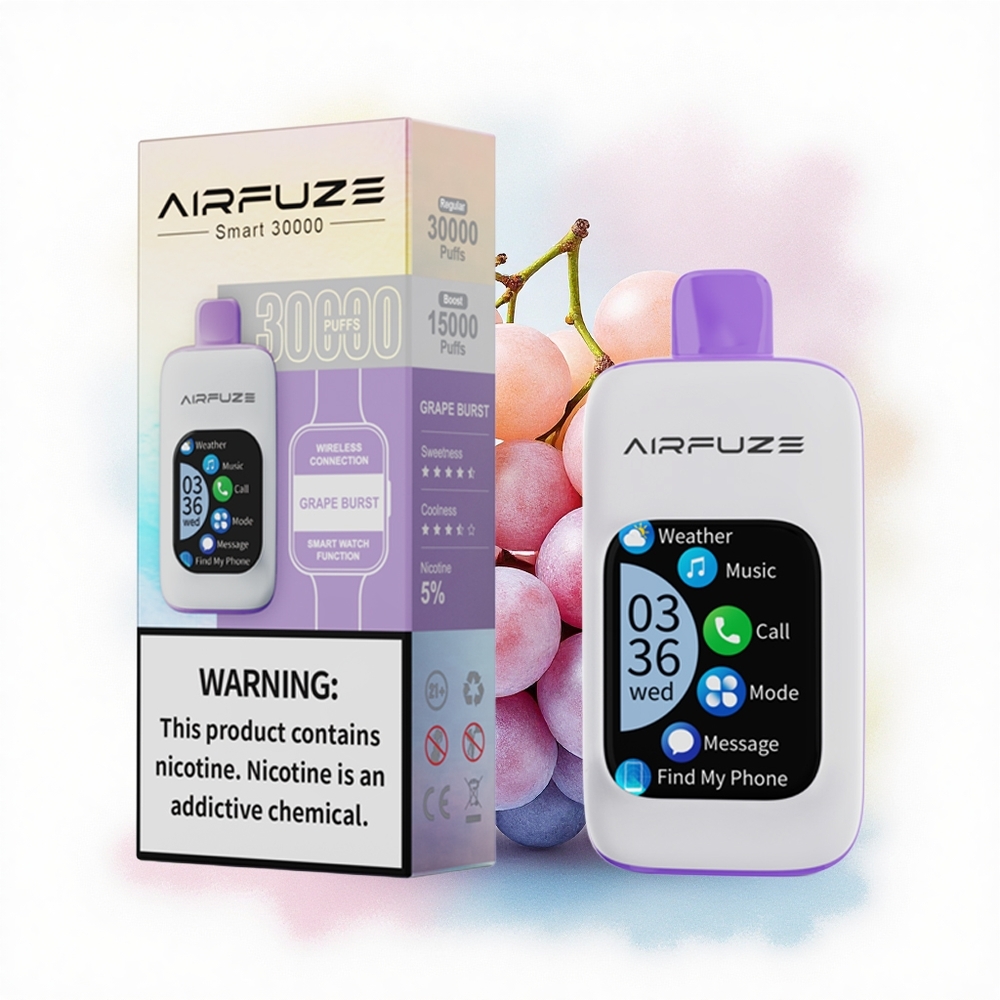 AirFuze Smart 30000 Vindbølge Type-C 900mAh 5% Nikotin