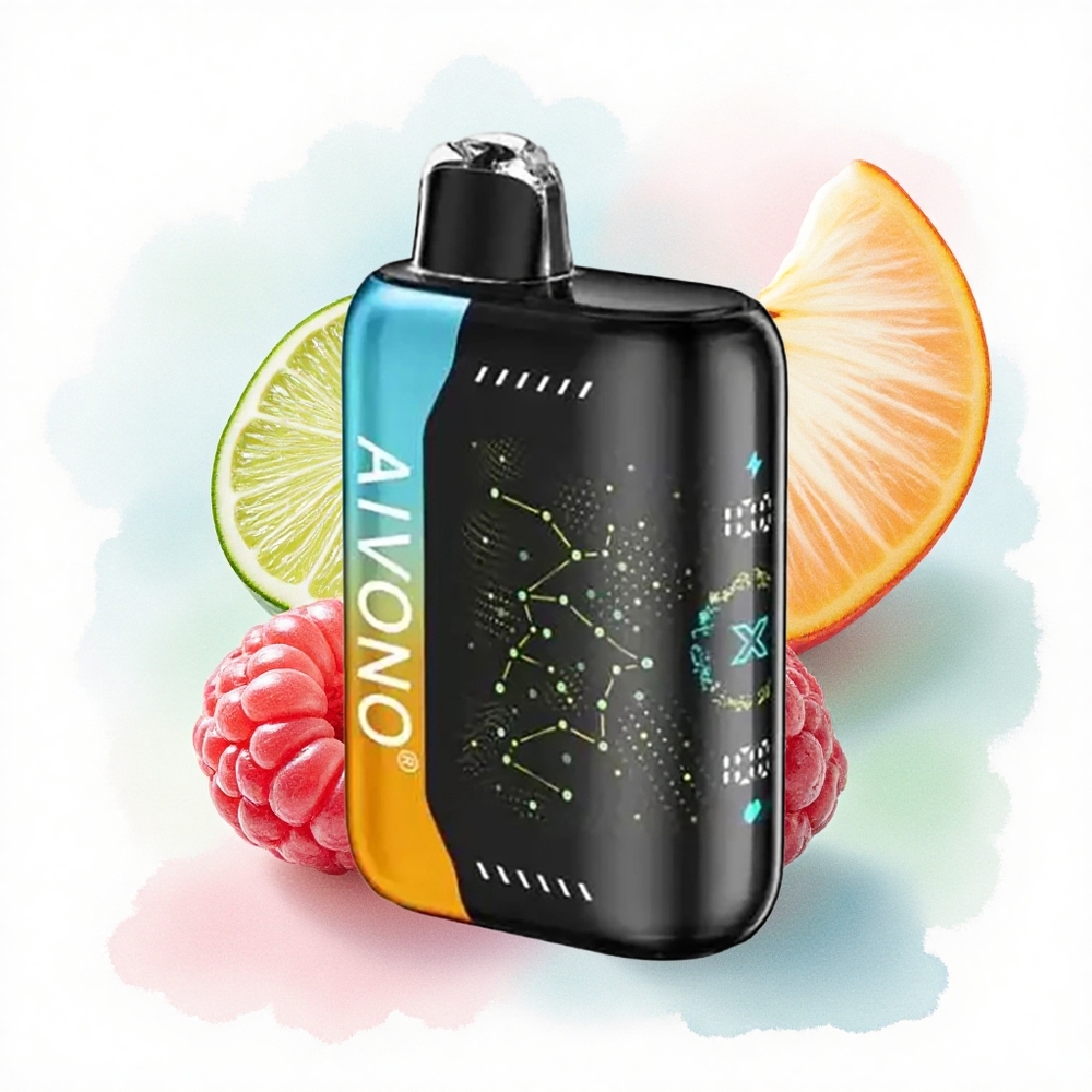 Aivono Aim Boom 25000 Hindbær Fersken Lime 650mAh