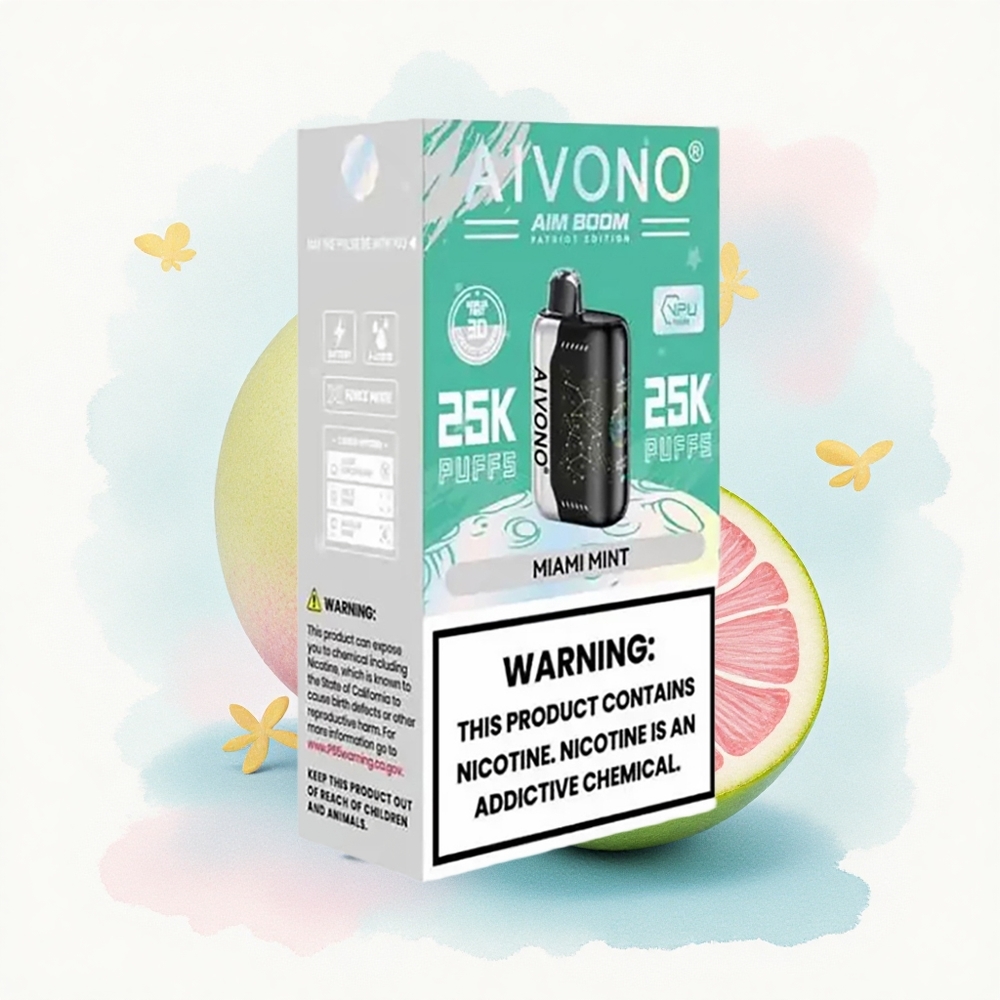 Aivono Aim Boom 25000 København Mynte 28ml 650mAh Nikotinfri