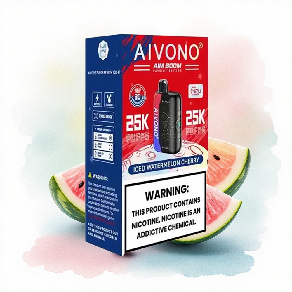 Aivono Aim Boom 25000 Køligt Vandmelon Kirsebær 5% Nikotin 650mAh