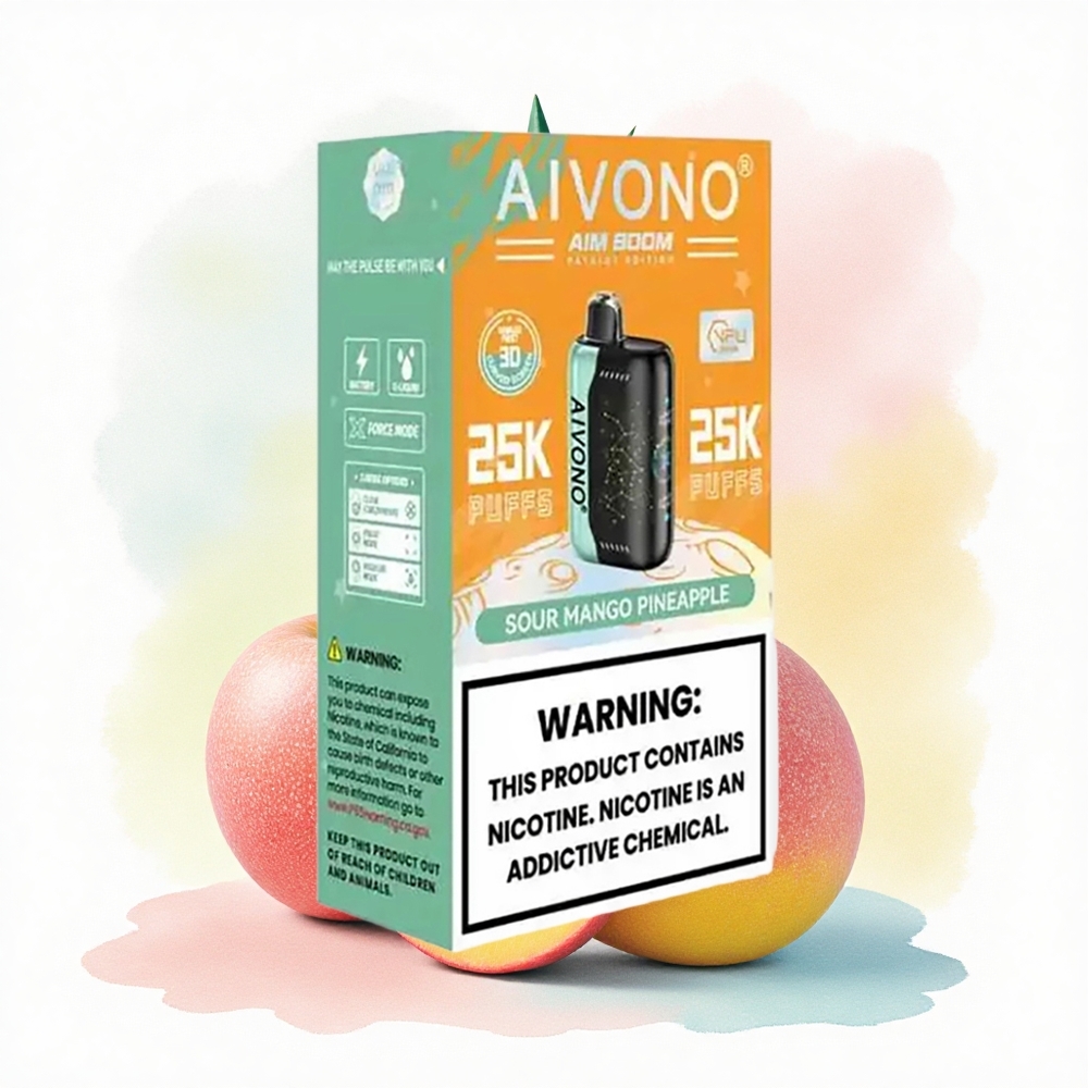 Aivono Aim Boom 25000 Sure Mango Ananas med 0% Nikotin og 650mAh