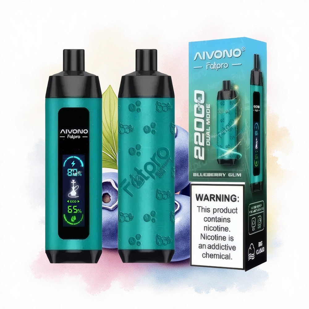 Aivono Aim Fatpro 22000 Blåbær Pistol 600mAh 5% Nicotin
