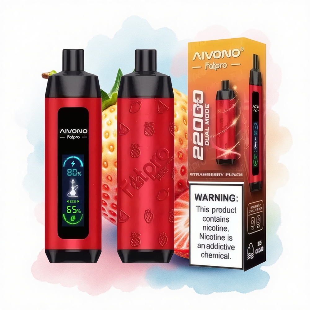 Aivono Aim Fatpro 22000 Jordbær Punch 600mAh 5% Nicotin