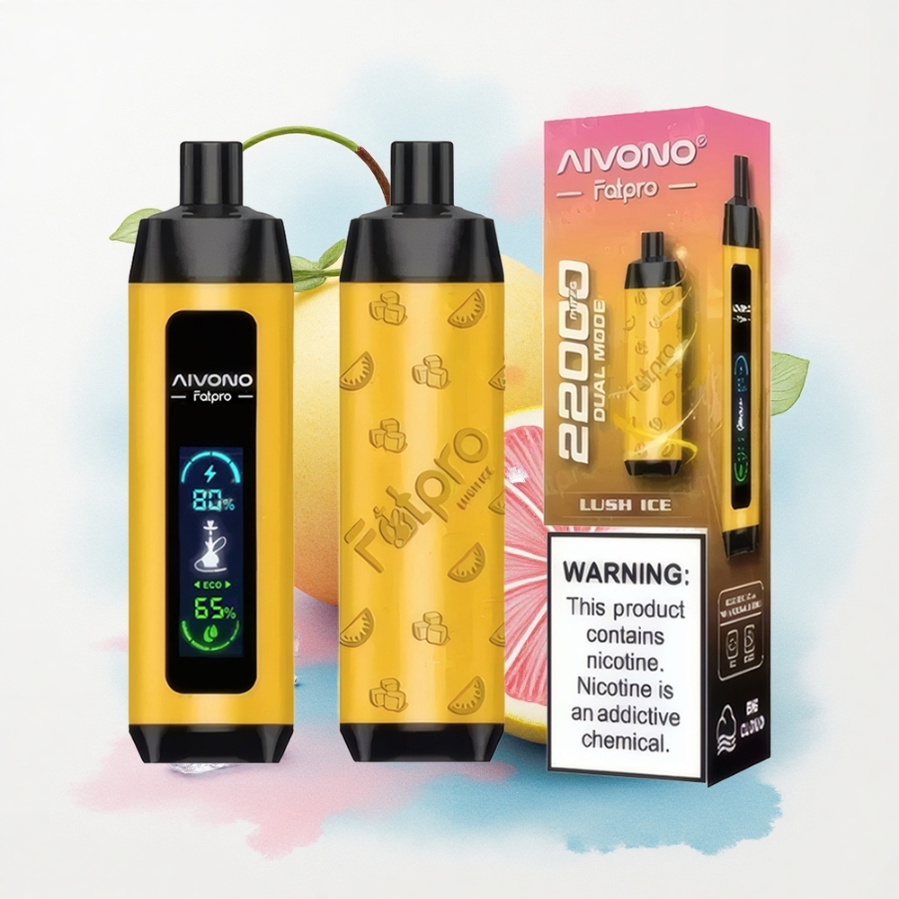 Aivono Aim Fatpro 22000 Lush Is med 5% nikotin og 28ml e-væske