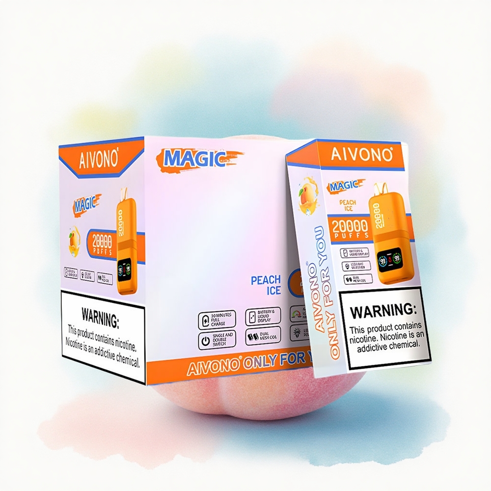 Aivono Aim Magic 20000 Fersken Is med 5% nikotin og 600mAh