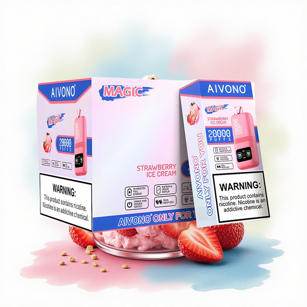 Aivono Aim Magic 20000 Jordbæris med 5% nikotin og 600mAh