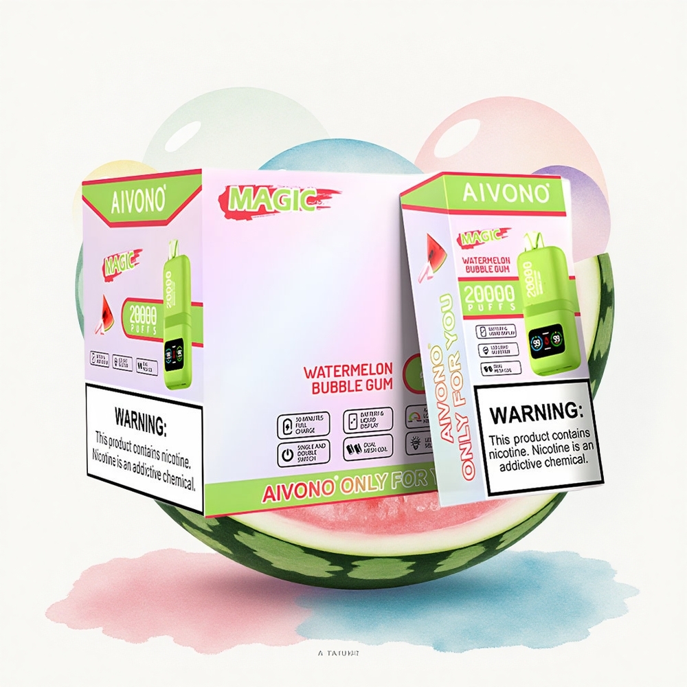 Aivono Aim Magic 20000 Vandmelon Bubble Gum med 5% Nikotin og 600mAh