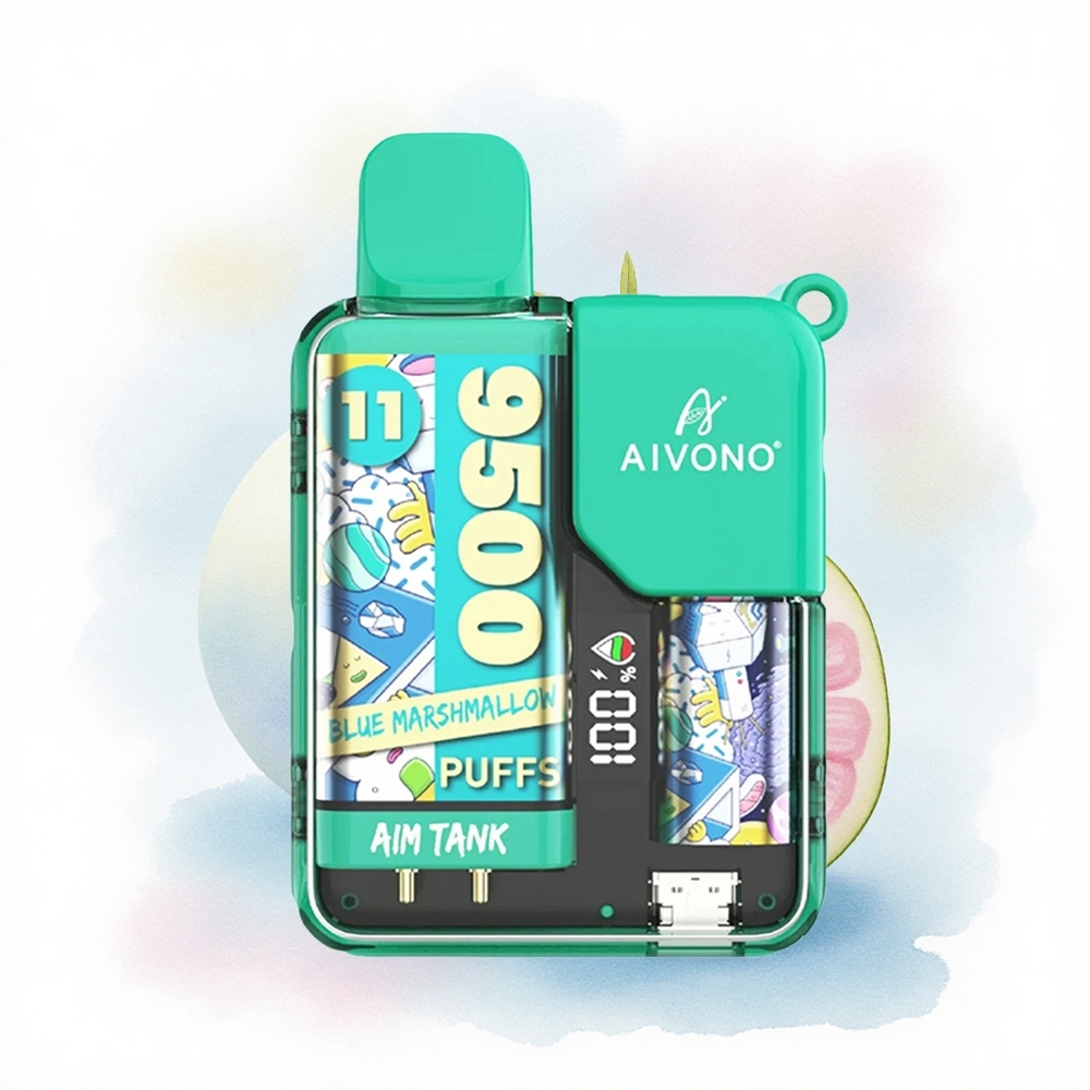 Aivono Aim Tank 9500 Blå Skumfidus 18ml 650mAh 5% Nikotin