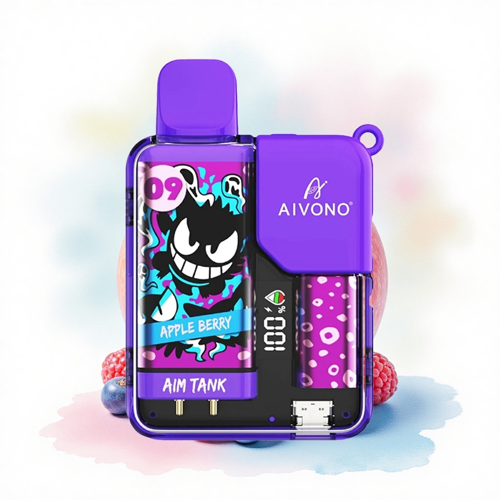 Aivono Aim Tank 9500 Æble Bær 650mAh 5% Nikotin