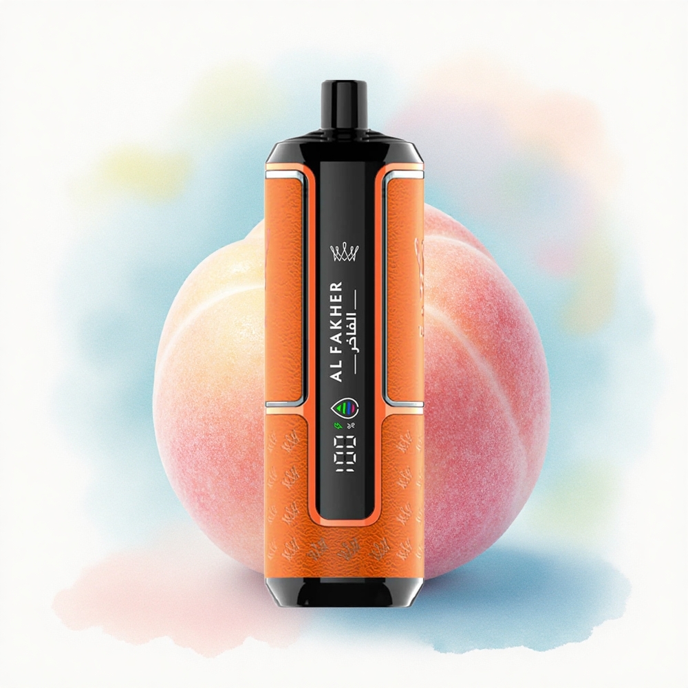 Al Fakher Crown Bar 15K Hypermax Fersken Is med 600mAh og 6mg nikotin