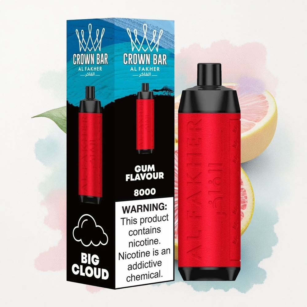 Al Fakher Crown Bar 8000 Crystal 600mAh 5mg Nikotin Type-C Ladning