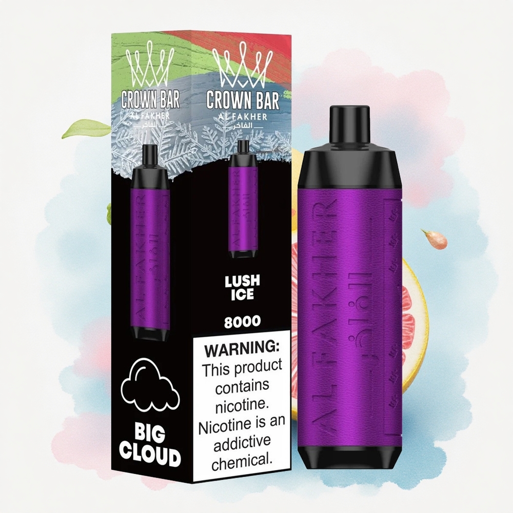 Al Fakher Crown Bar 8000 Crystal Is Lush 600mAh 18ml Nikotin