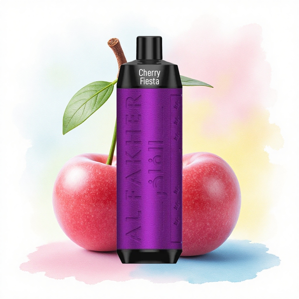 Al Fakher Crown Bar 8000 Crystal Kirsebær Fest med 5mg Nikotin og 600mAh
