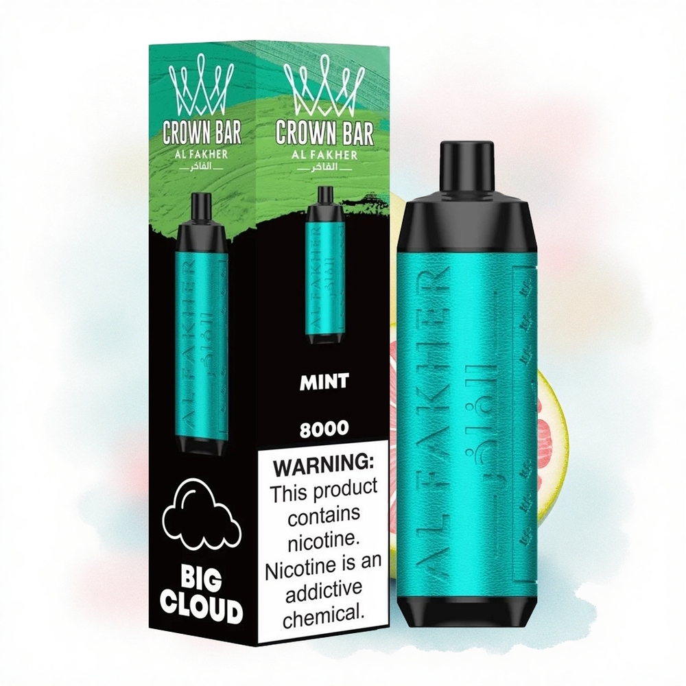 Al Fakher Crown Bar 8000 Crystal Mint 600mAh 18ml Nikotin 5mg