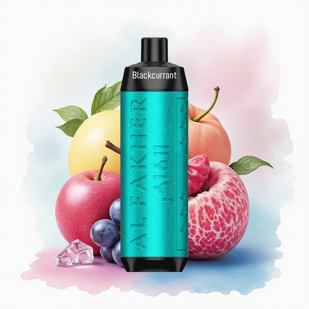 Al Fakher Crown Bar 8000 Crystal Sort Solbær Is med 5mg nikotin og 600mAh