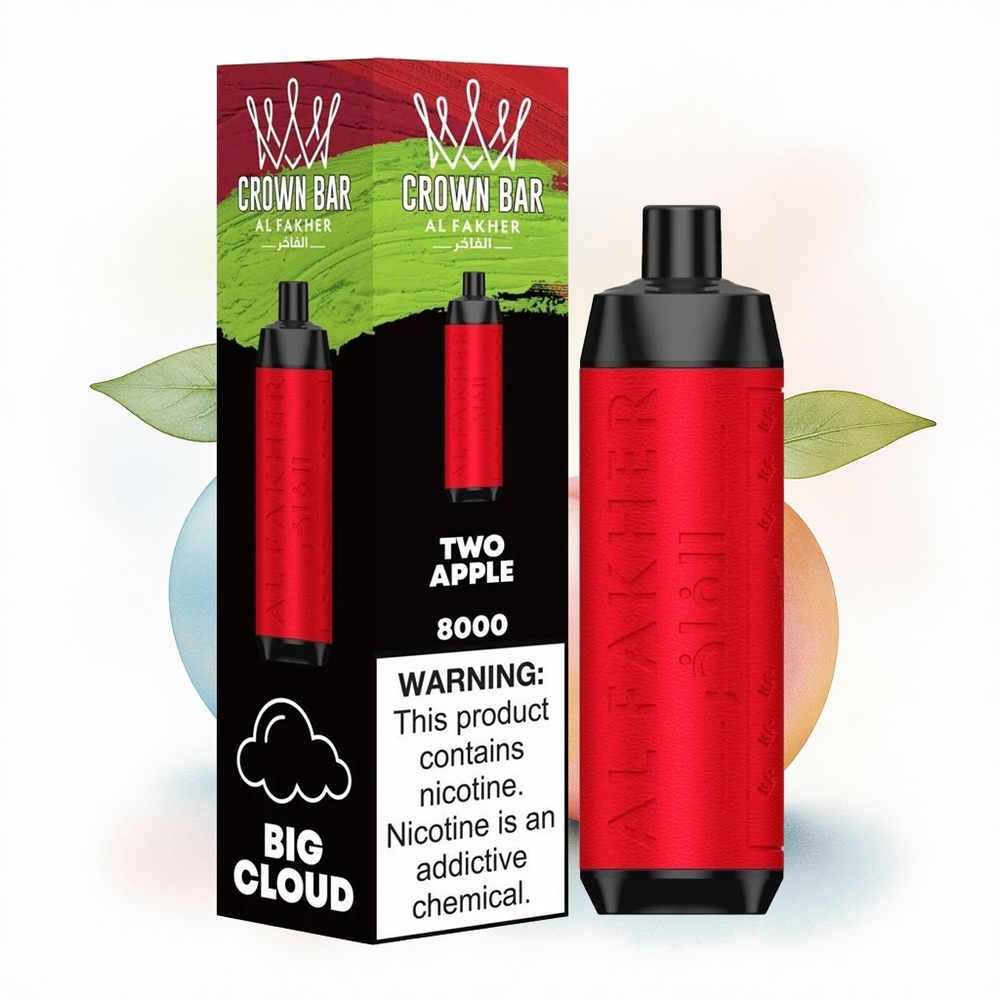 Al Fakher Crown Bar 8000 Crystal To Æbler Type-C 600mAh 18ml
